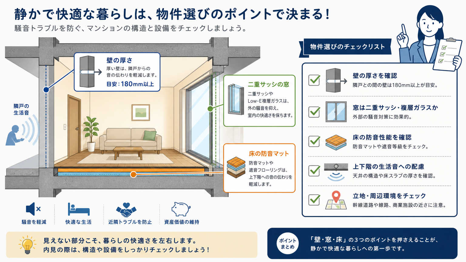 音を出せる住環境の具体例